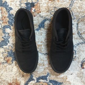 Nike SB Portmore 2 All Black Canvas Skate Shoes